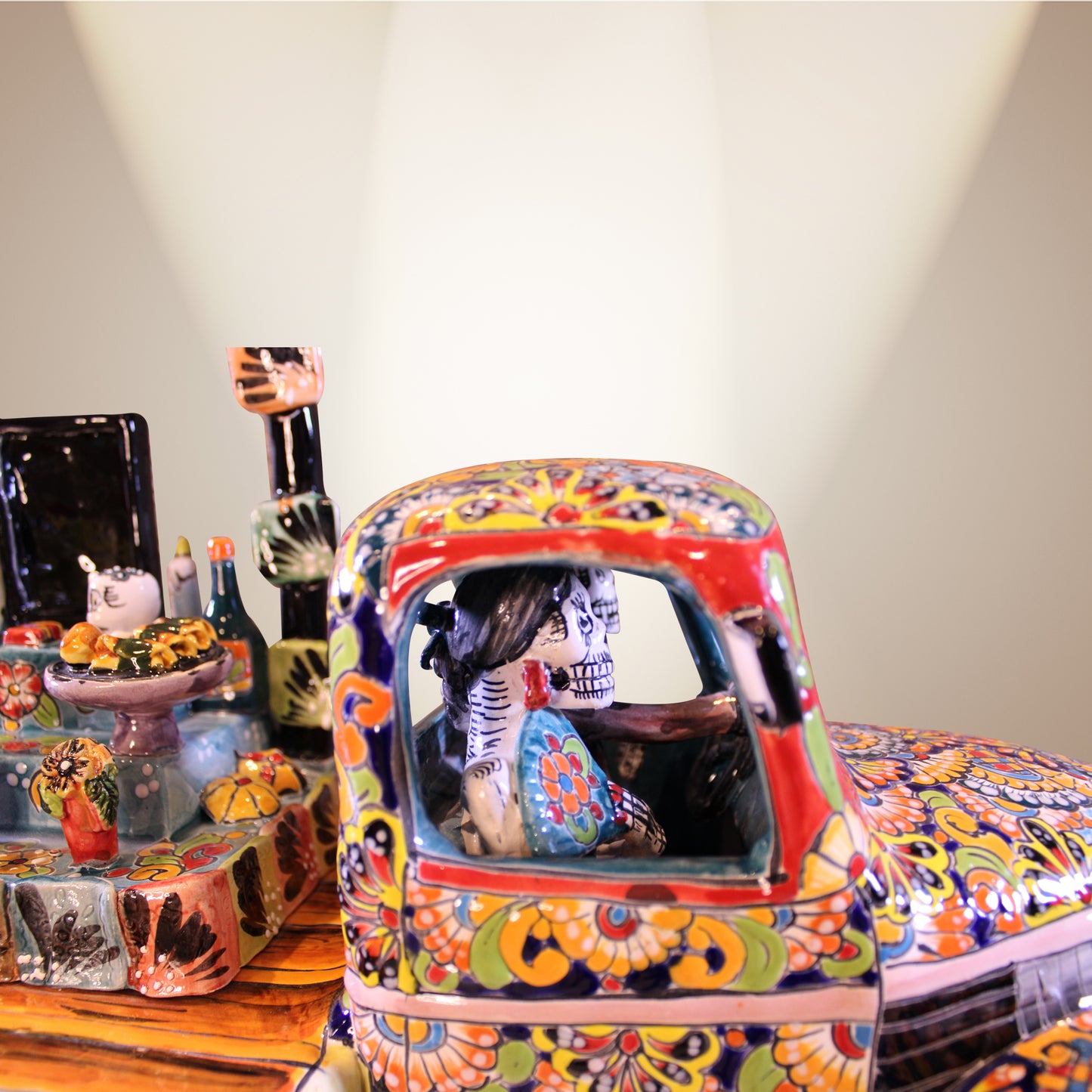 Truck decorated with flowers and food-HIX-012