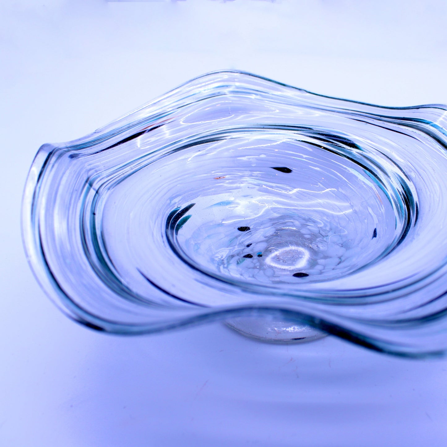 Hand-Blown Glass Candy Tray - Small | Mexican Artisan Glassware