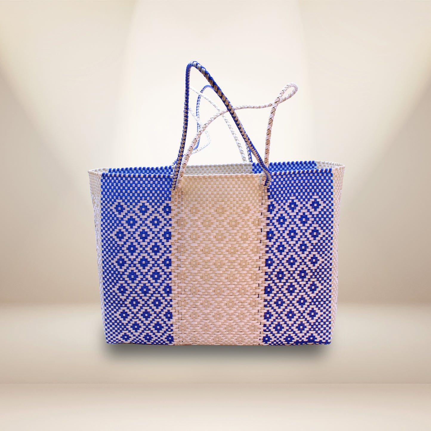Handwoven Plastic Tote Bags HPT-003