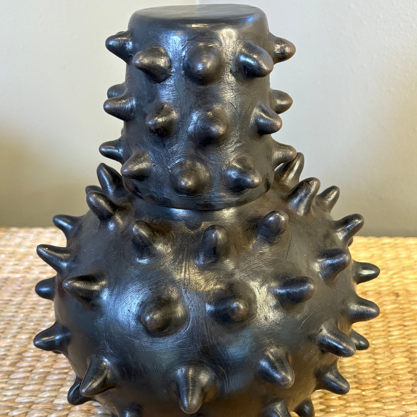 Spiked Decorative Clay Vessels - Michoacán Folk Art | Set of Sculptural Pottery