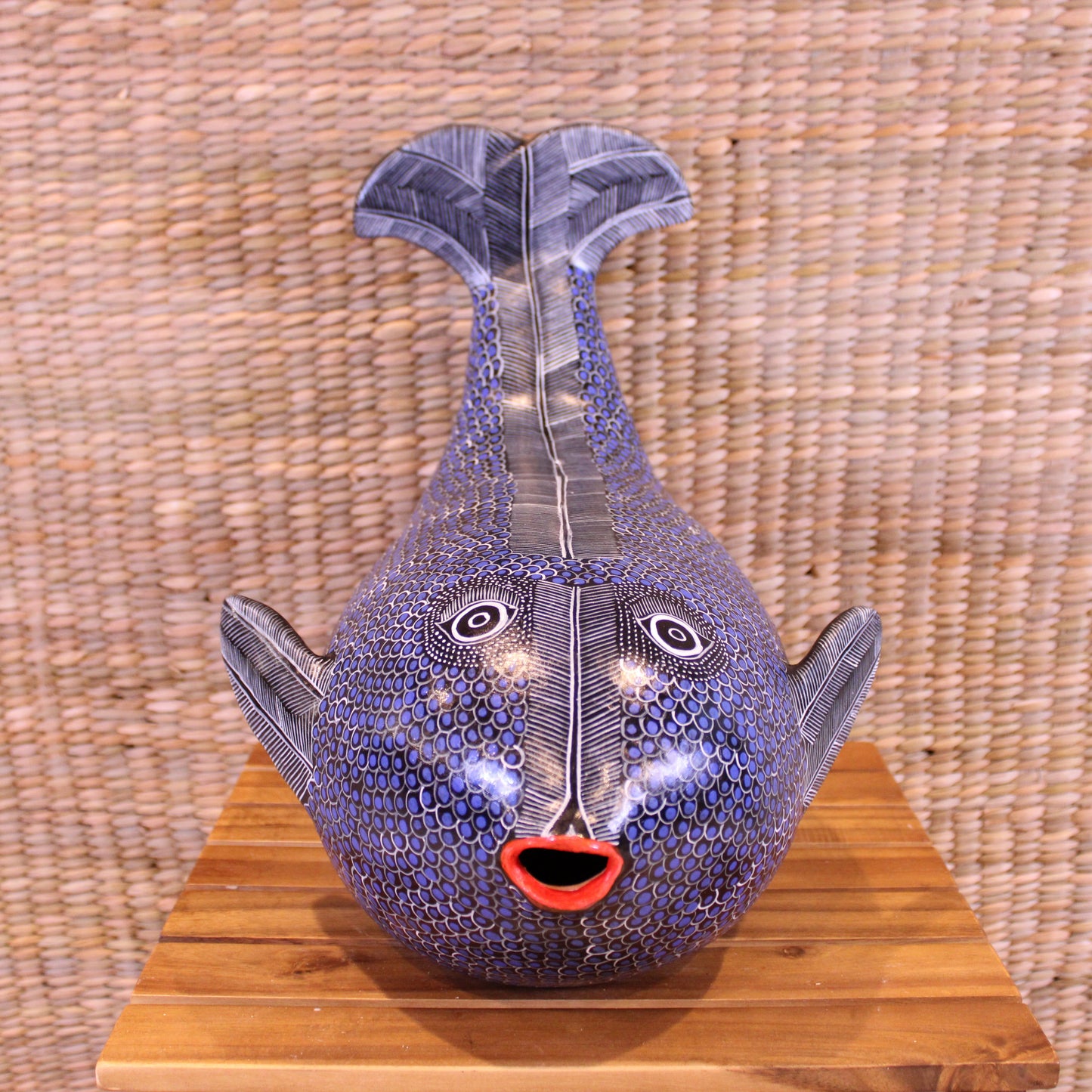 Medium Decorative Whale Hand Painted
