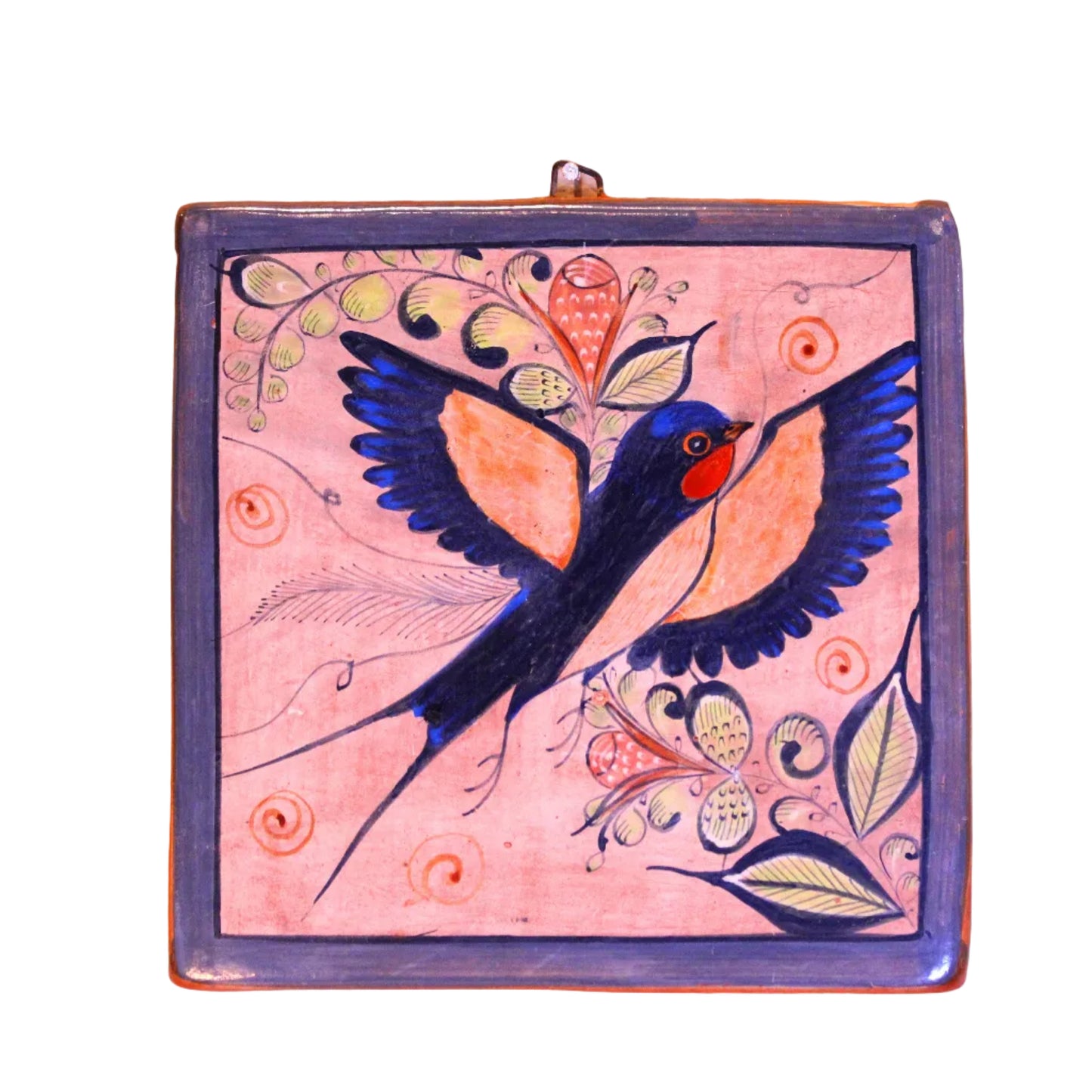 Hand-Painted Burnished Clay Mosaic - Colorful | Mexican Folk Art Ceramic