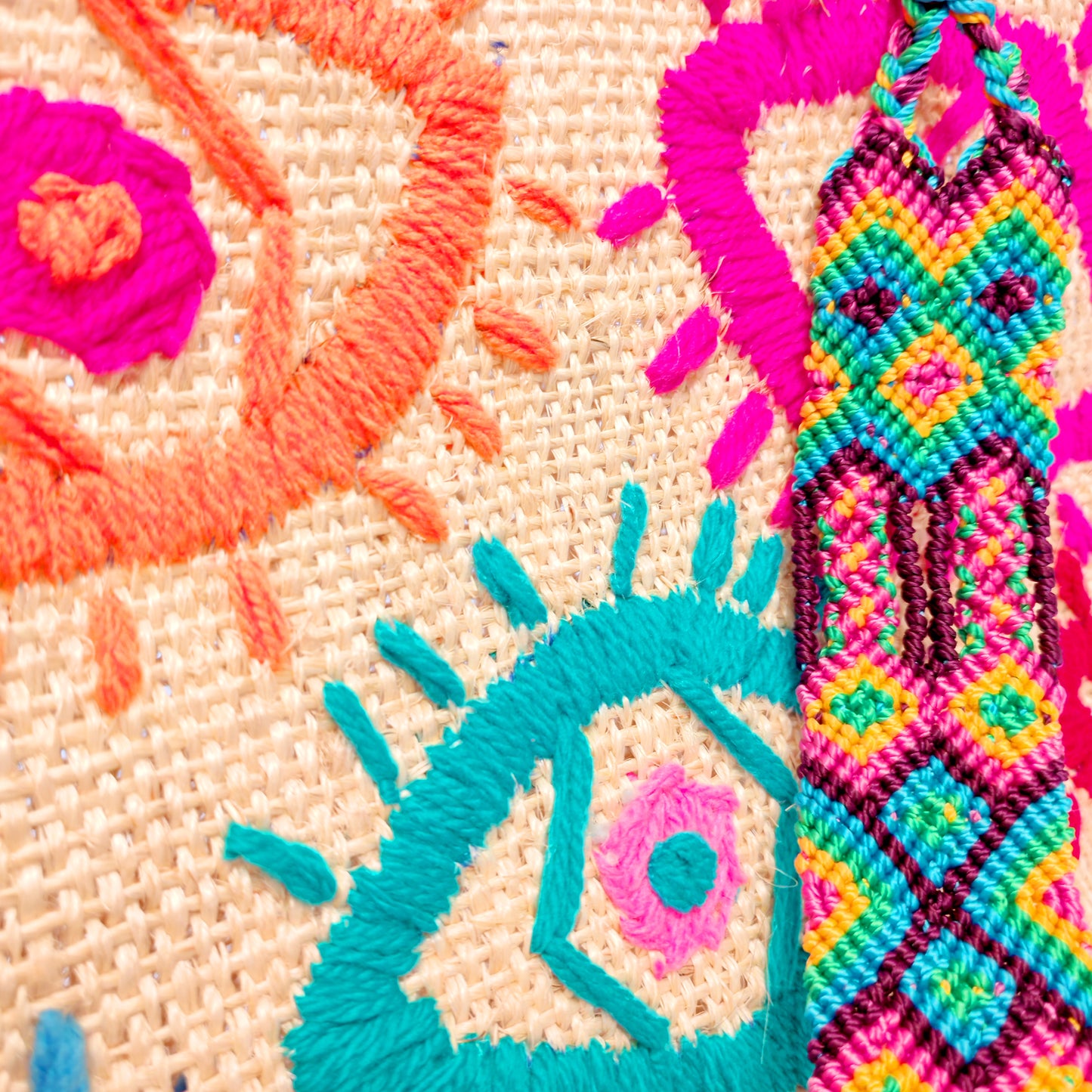 Handwoven jute handbag pattern - sustainable Mexican artisan bag