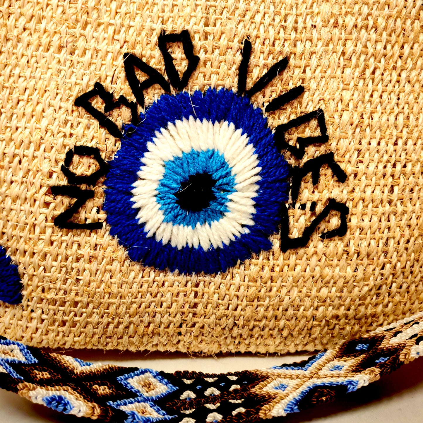 Jute handbag weave detail - bold Mexican craftsmanship