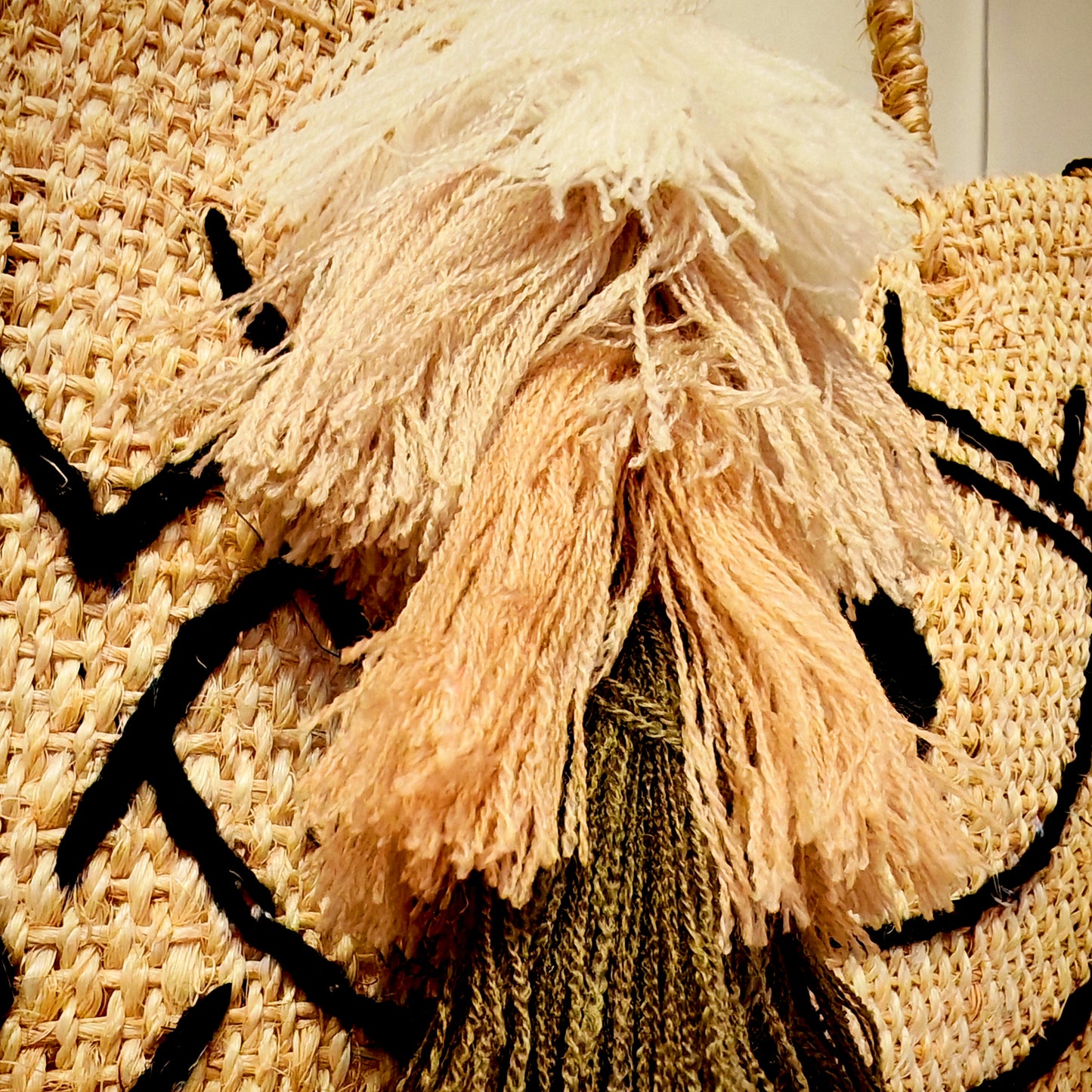 Jute handbag weave detail - artisan Mexican craftsmanship