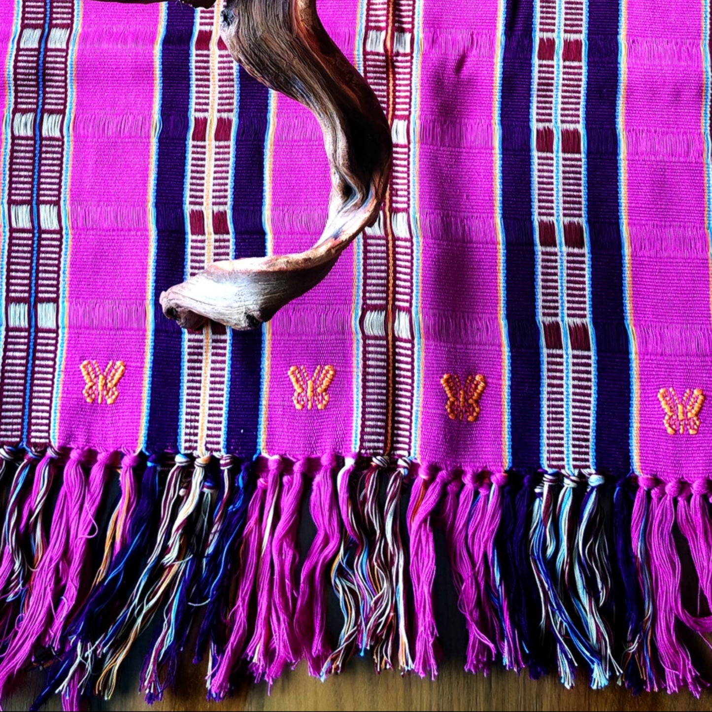 Handwoven Table Runner - Traditional Mexican Textile | Colorful Home Decor