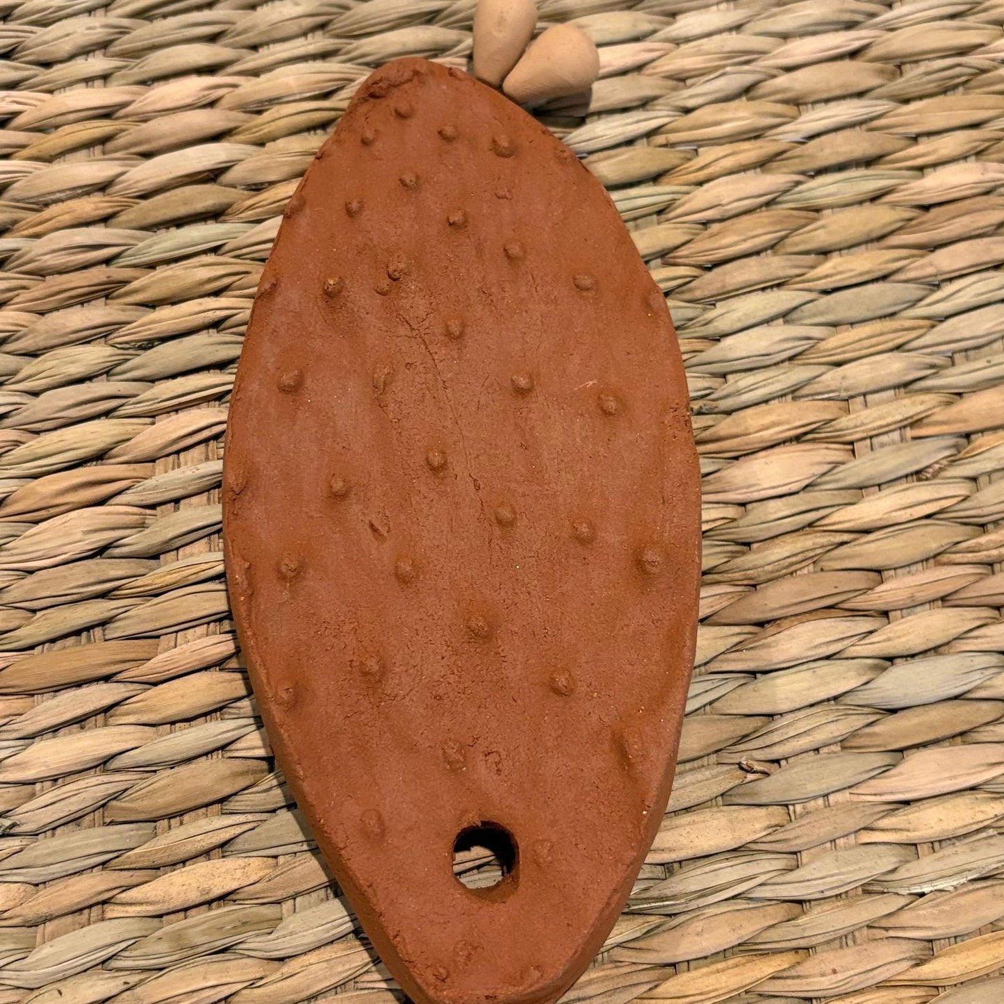 Decorative "cactus-nopal" for wall. 100% handmade , made with clay size "large"