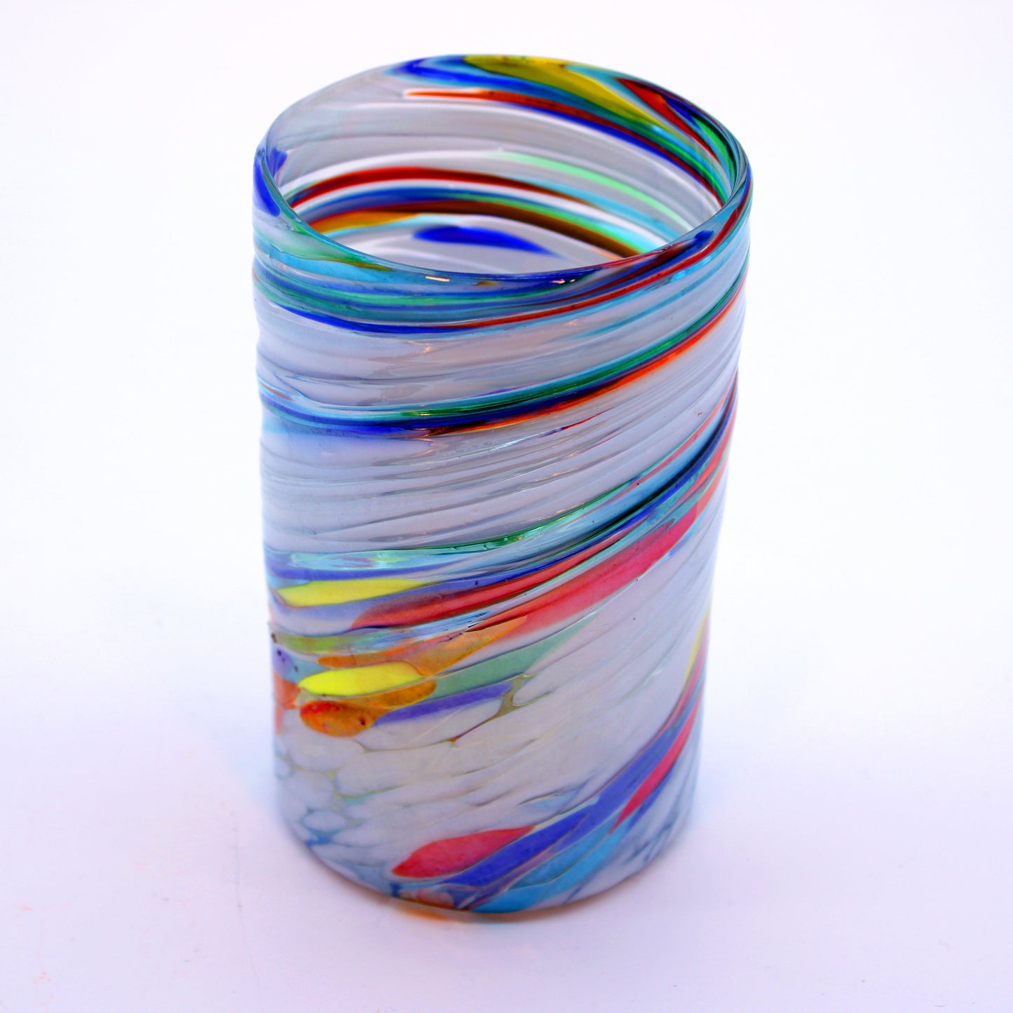 Hand-blown drinking glass - Mexican artisan glassware handcrafted barware