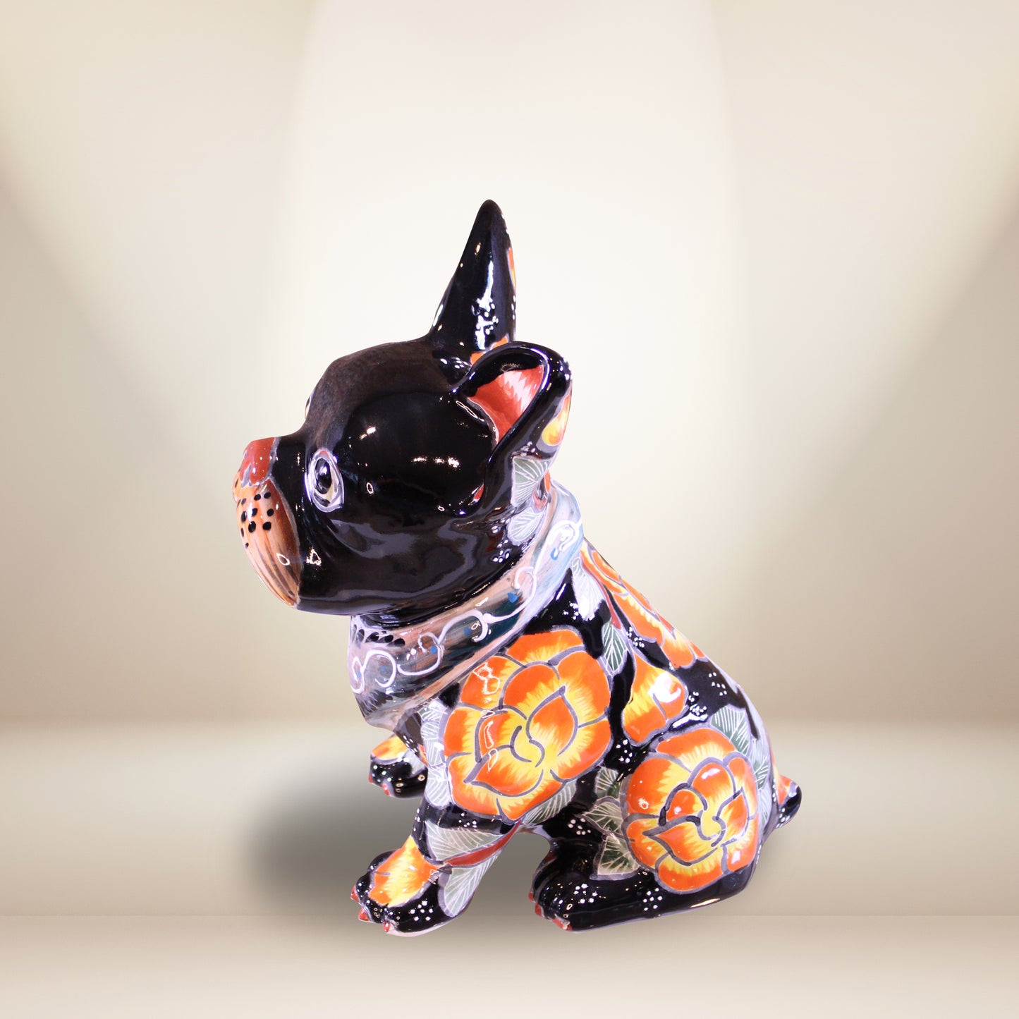 French bulldog seated-HIX-016