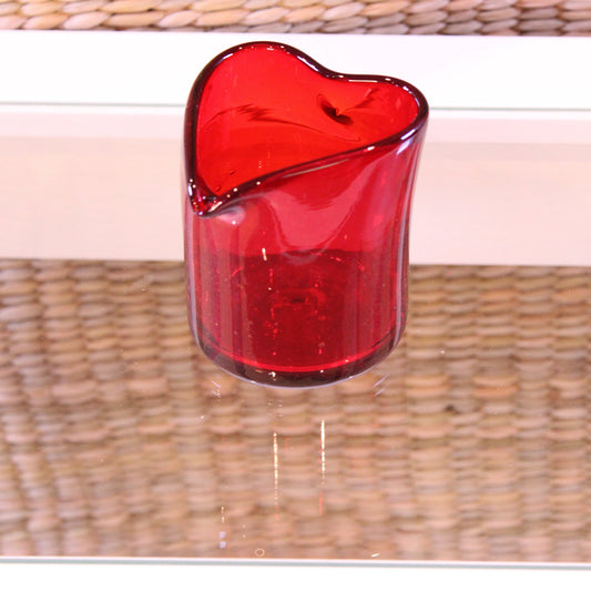 Heart shaped glass  | Mexican Artisan