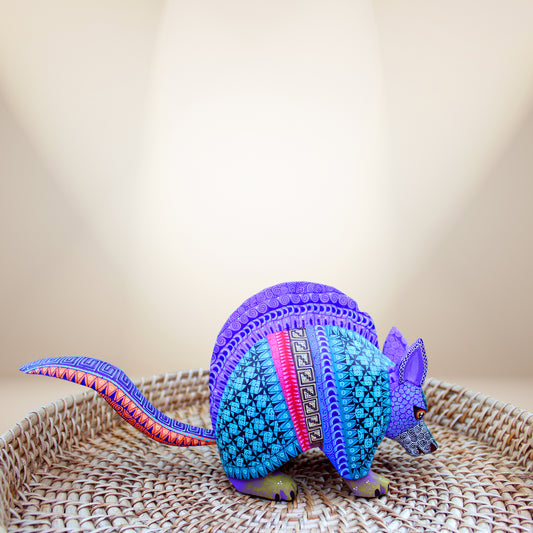 Wooden Armadillo Alebrije ALB-002