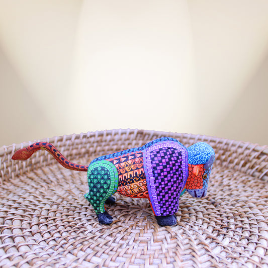 Purple bison Alebrije ALB-005