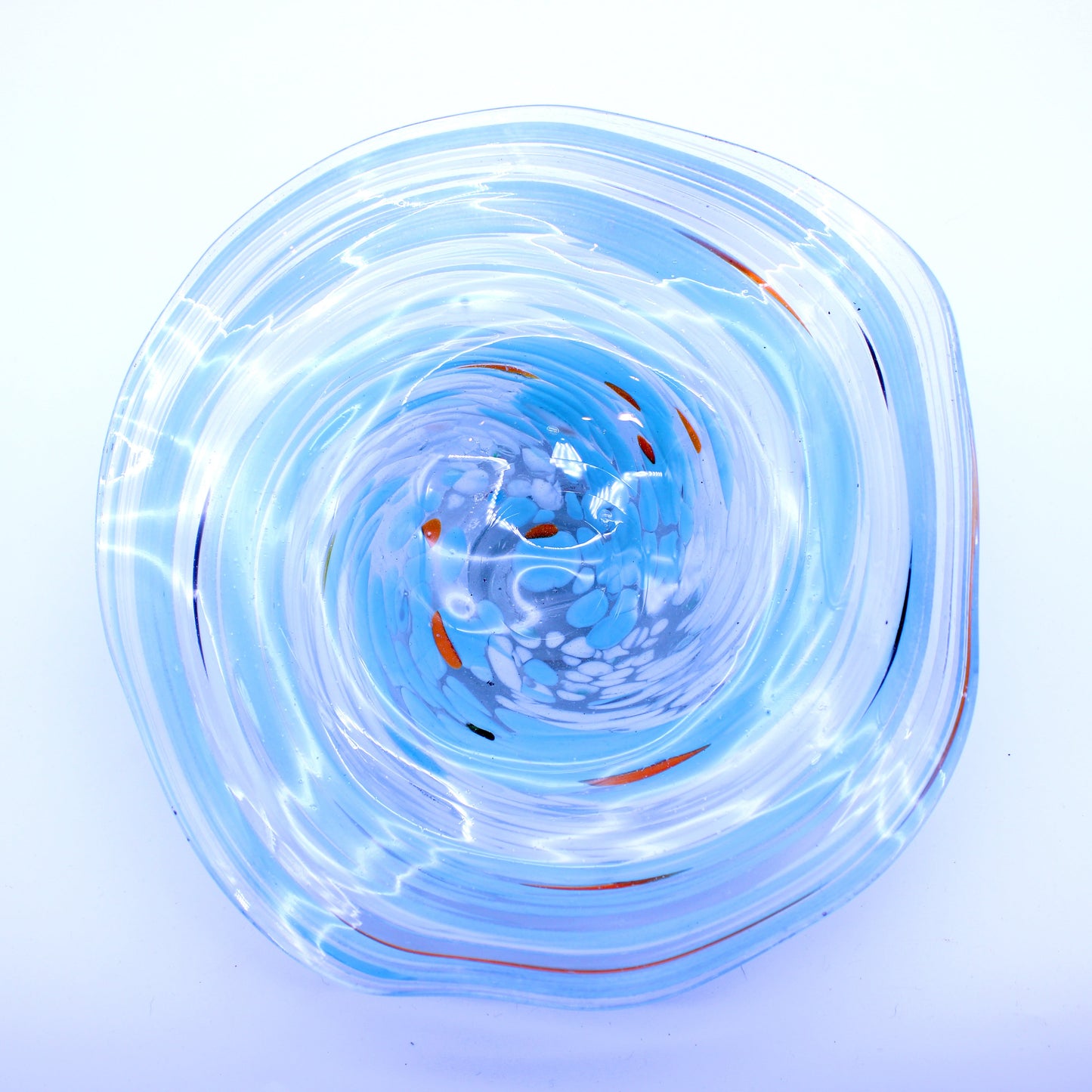 Hand-Blown Glass Candy Tray | Mexican Artisan Glassware