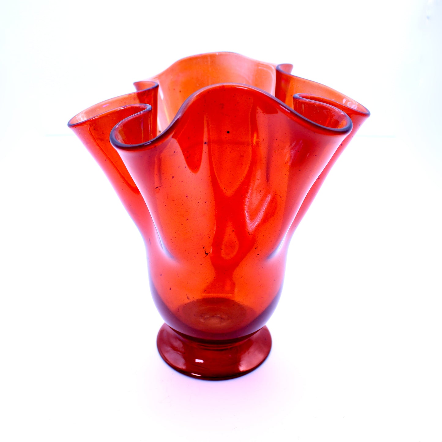 Hand-Blown Glass Flower Vase | Mexican Artisan Glassware