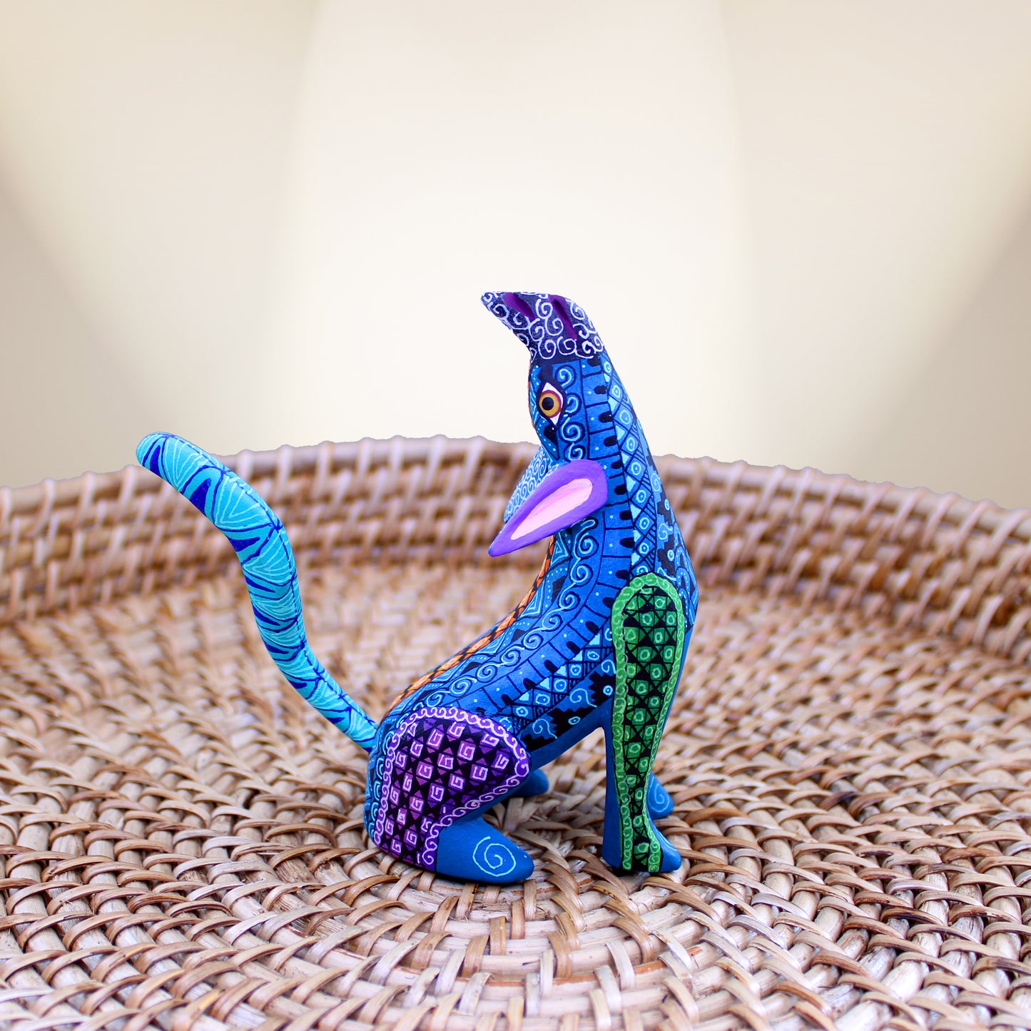 Aqua coyote Alebrije ALB-010