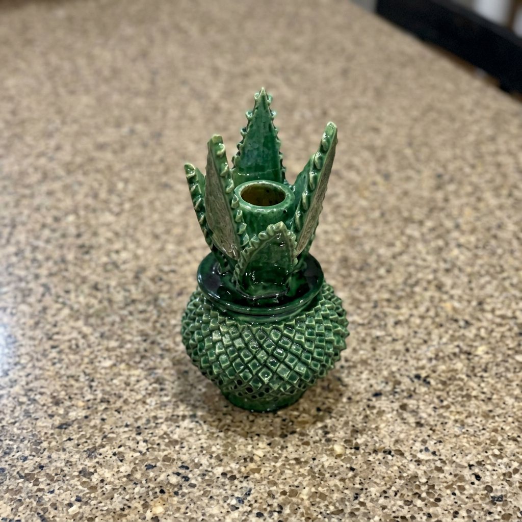 Hand-Glazed Clay Decorative Piece - Mexican Artisan Ceramic Home Décor