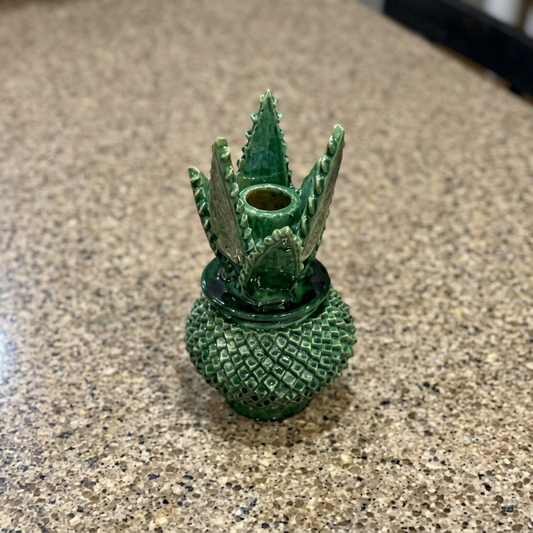 Hand-Glazed Clay Decorative Piece - Mexican Artisan Ceramic Home Décor