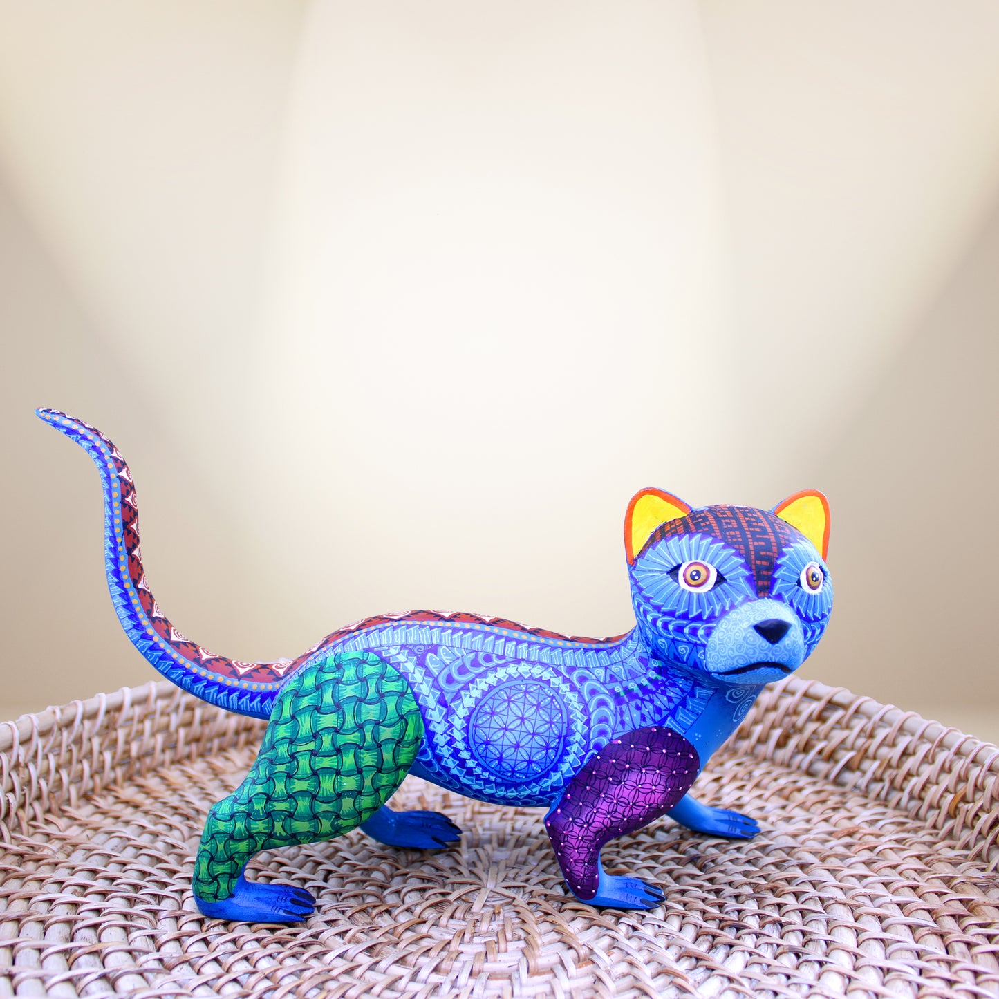 Blue cat Alebrije ALB-016