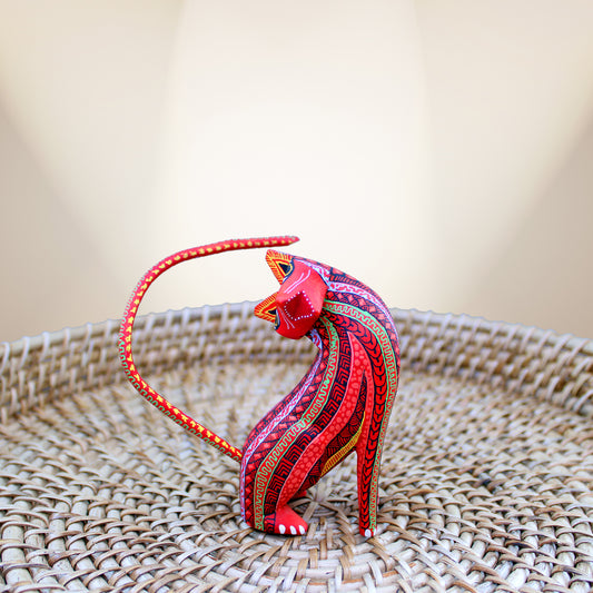 Long tailed cat Alebrije ALB-018