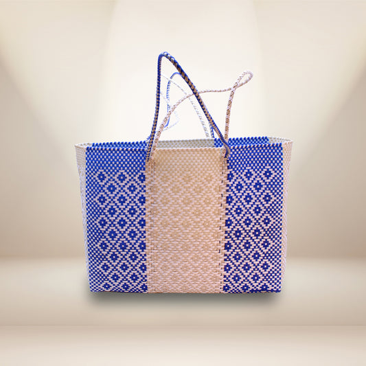 Handwoven Plastic Tote Bags HPT-003