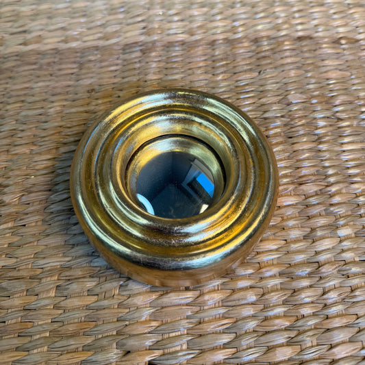 Round Shped Mirror Wall Decor, Gold Finished. Size Small