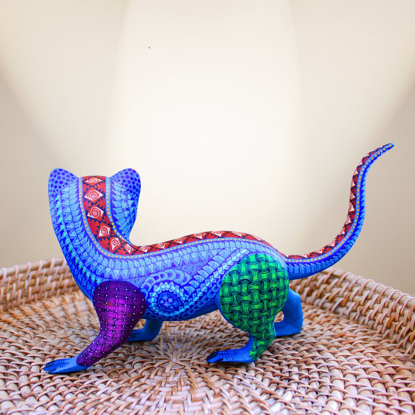 Blue cat Alebrije ALB-016