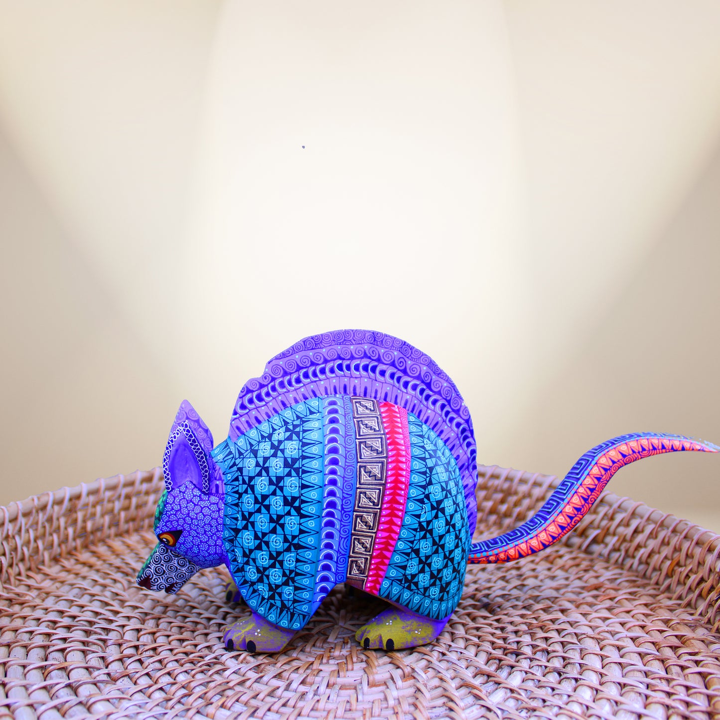 Wooden Armadillo Alebrije ALB-002