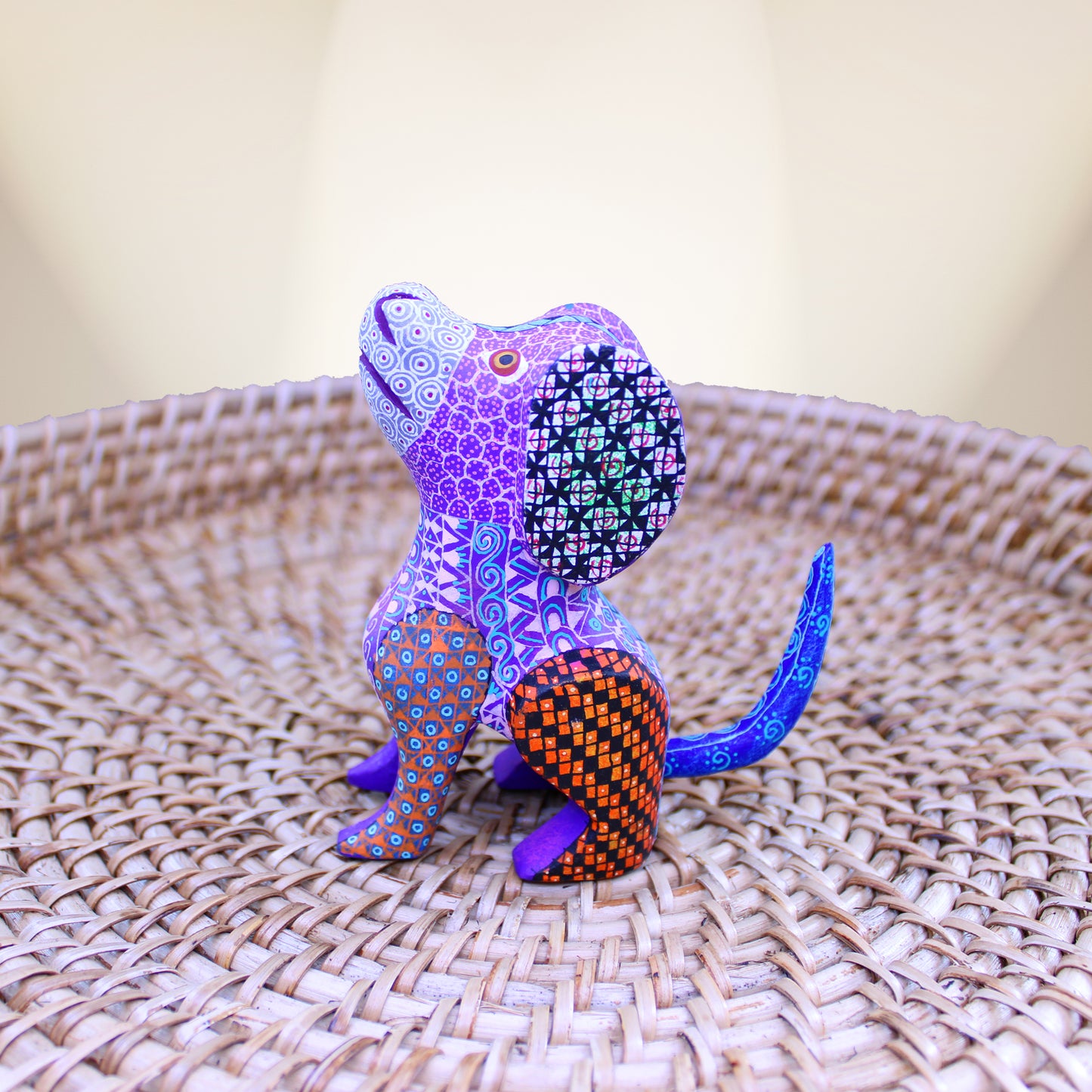 Purple dog Alebrije ALB-026