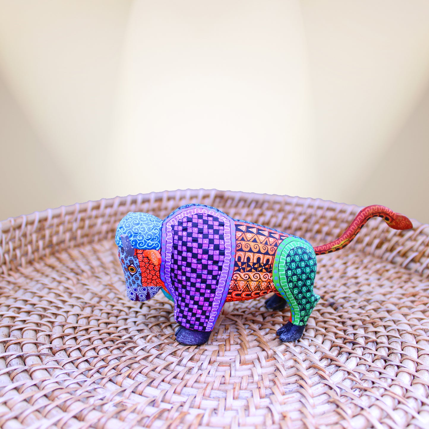 Purple bison Alebrije ALB-005