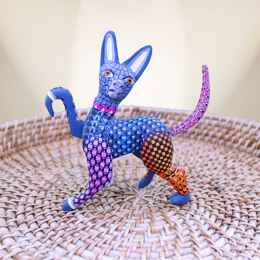 Dancing cat Alebrije ALB-017
