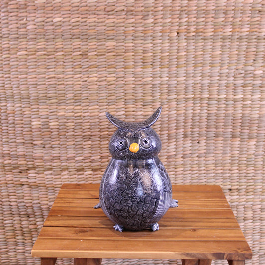 Hand-Painted Square Platter - Black (Large) | Mexican Folk Art Pottery
