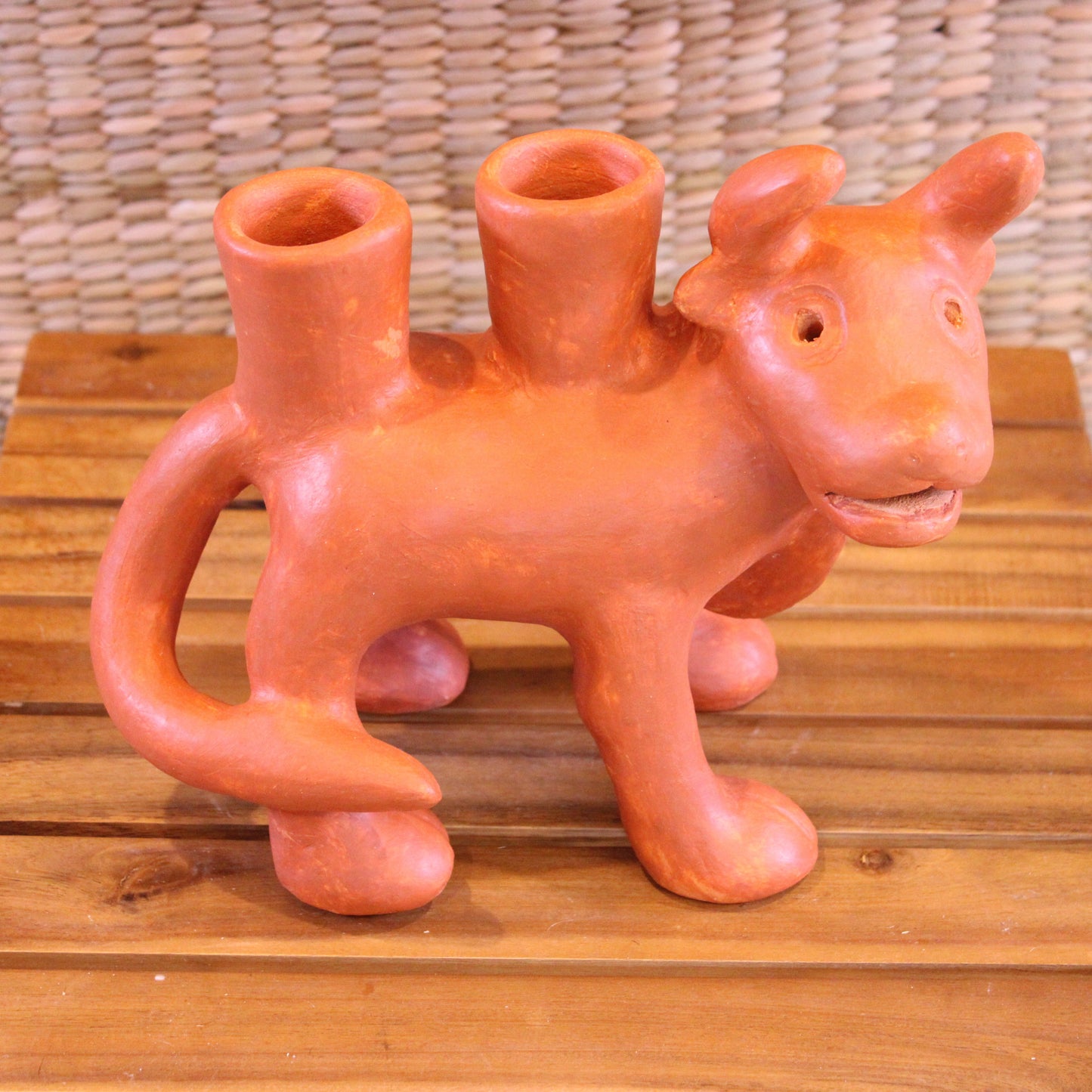 2 Candle holder bull