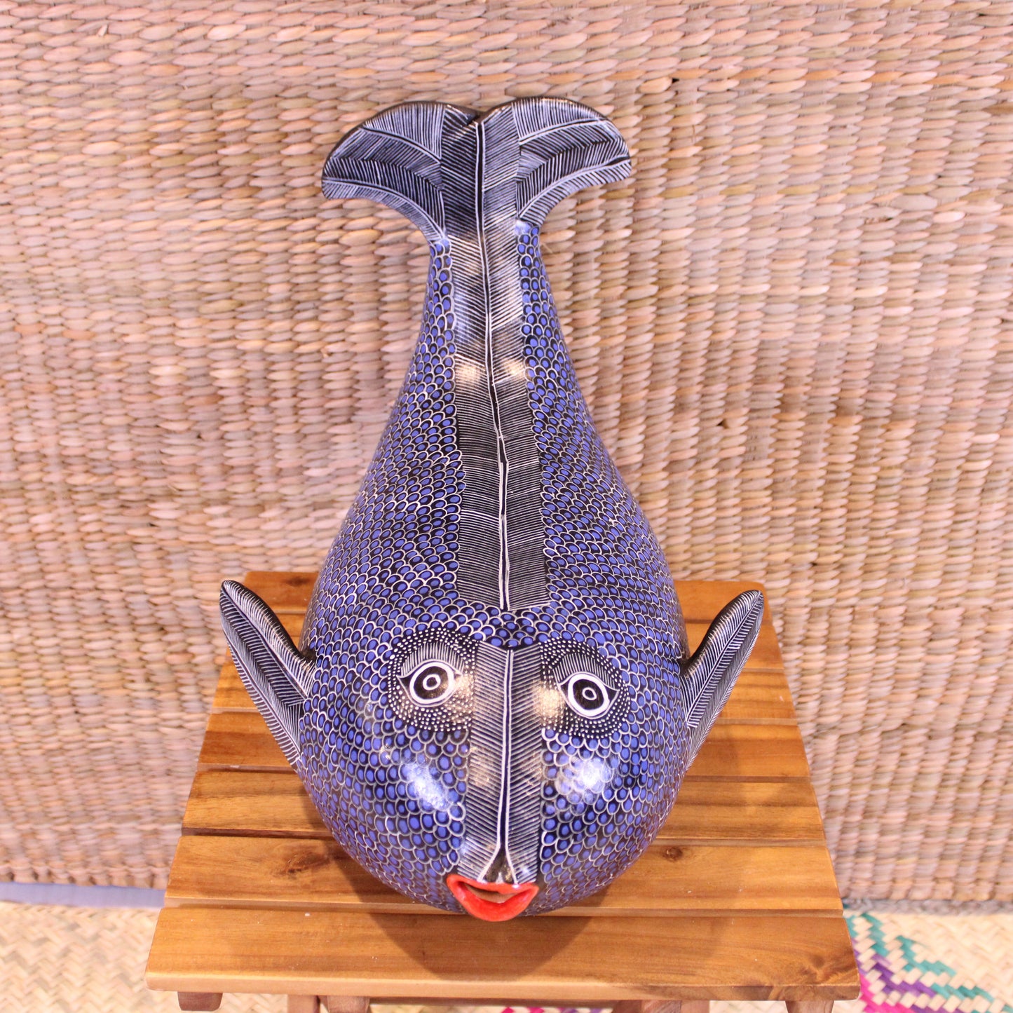 Medium Decorative Whale Hand Painted