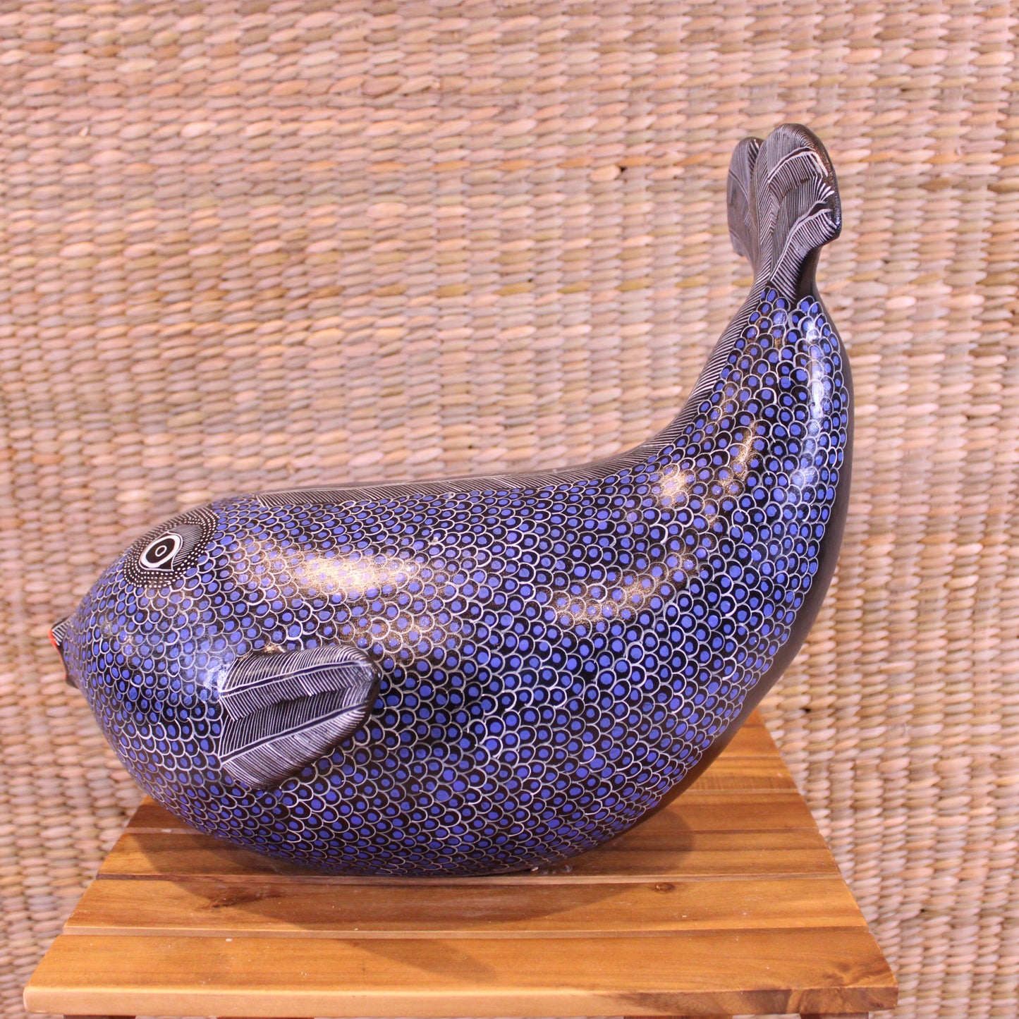 Medium Decorative Whale Hand Painted