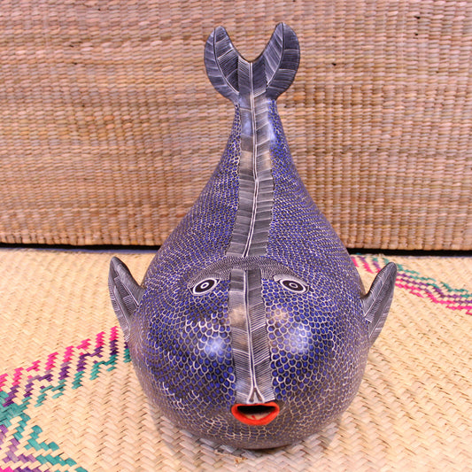 Large Decorative Hand Painted Whale