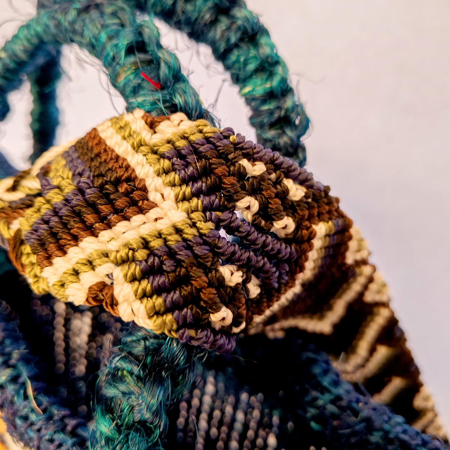 Handwoven Jute Handbag - Traditional Mexican Artisan Tote Bag