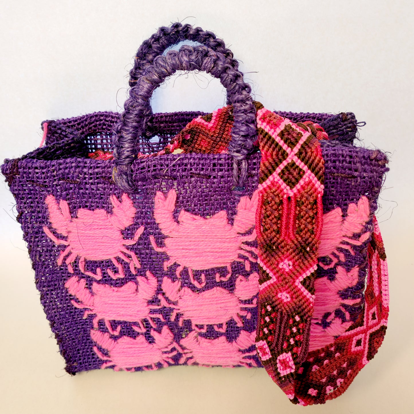 Handwoven Jute Handbag - Natural Mexican Artisan Tote Bag