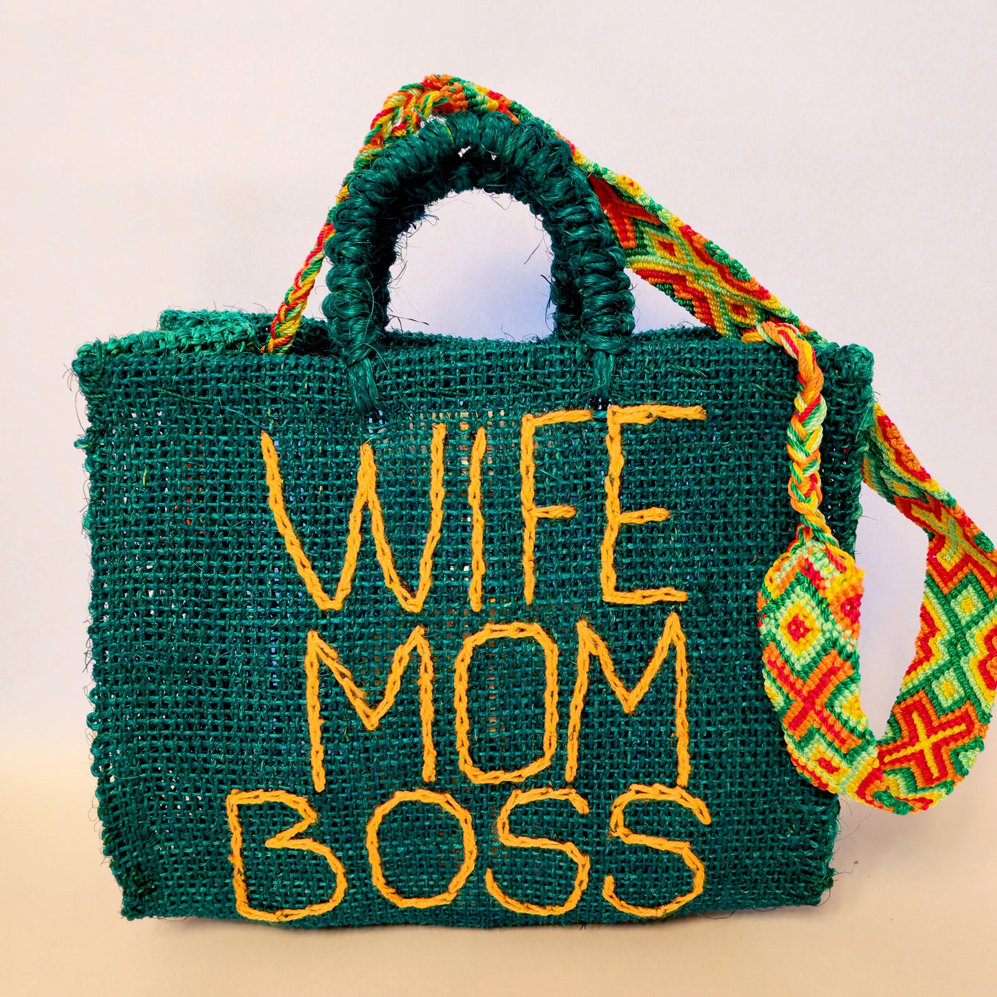Handwoven Jute Handbag - Eco-Friendly Mexican Artisan Tote Bag