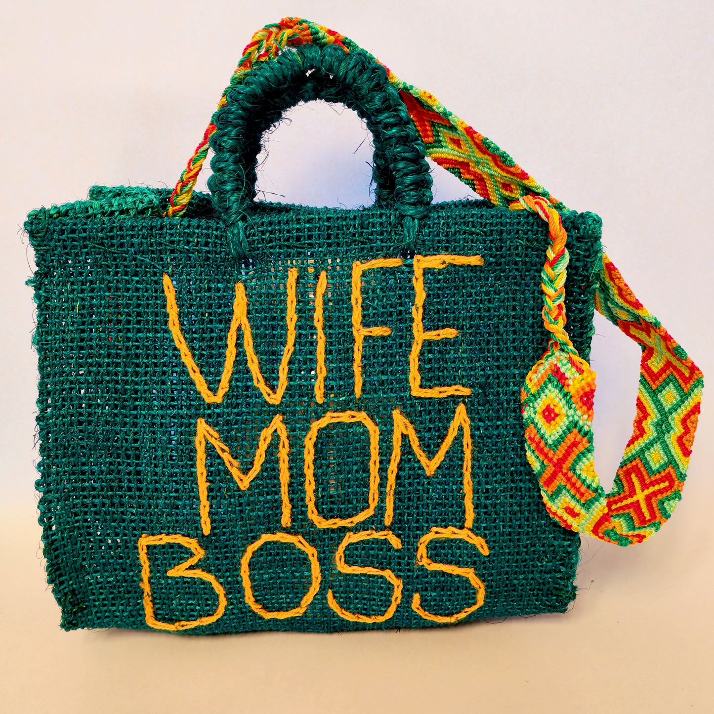 Handwoven Jute Handbag - Eco-Friendly Mexican Artisan Tote Bag