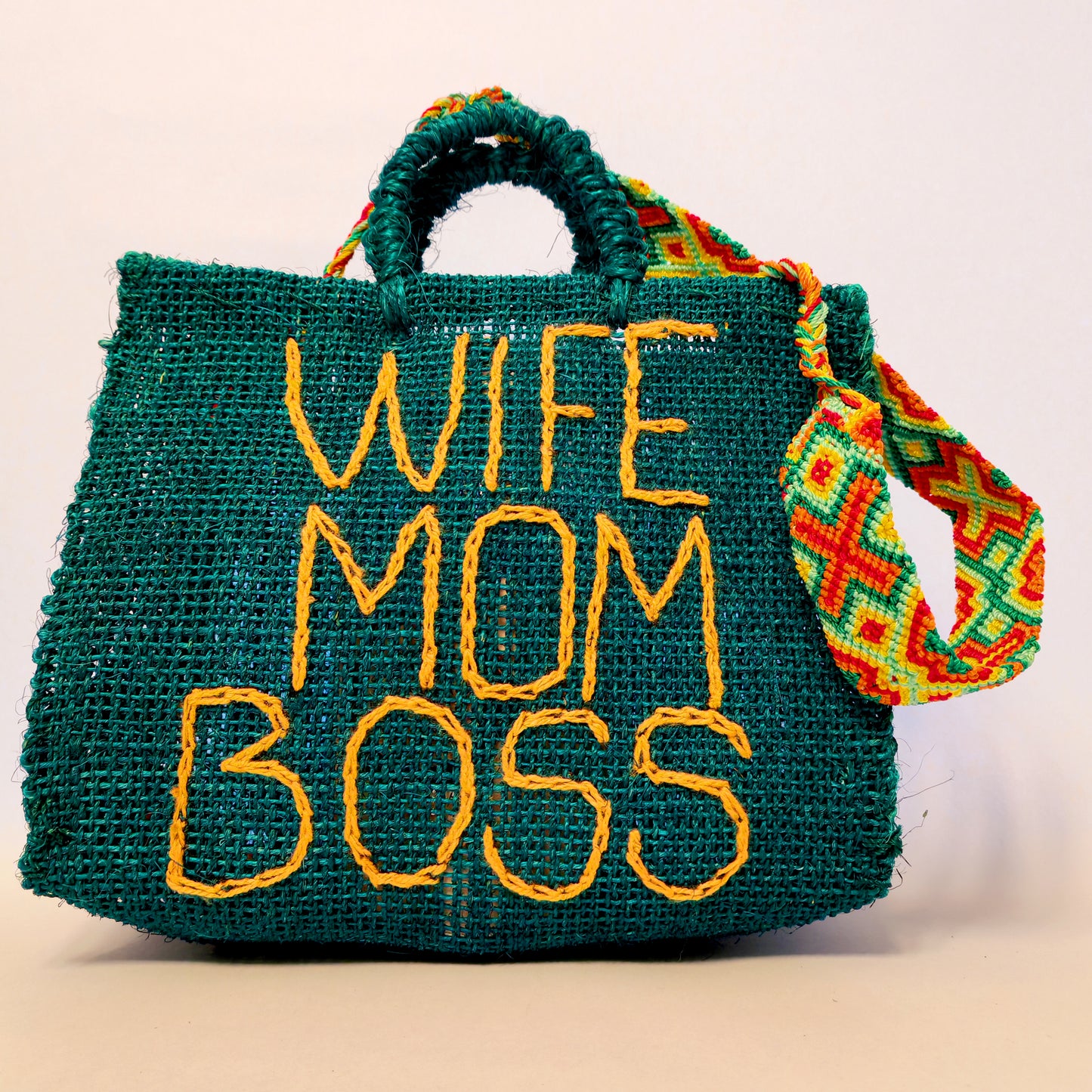 Handwoven Jute Handbag - Eco-Friendly Mexican Artisan Tote Bag