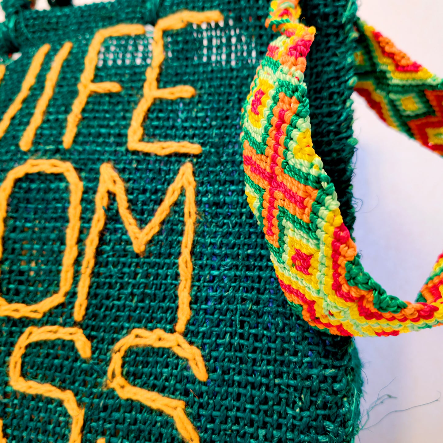 Handwoven Jute Handbag - Eco-Friendly Mexican Artisan Tote Bag