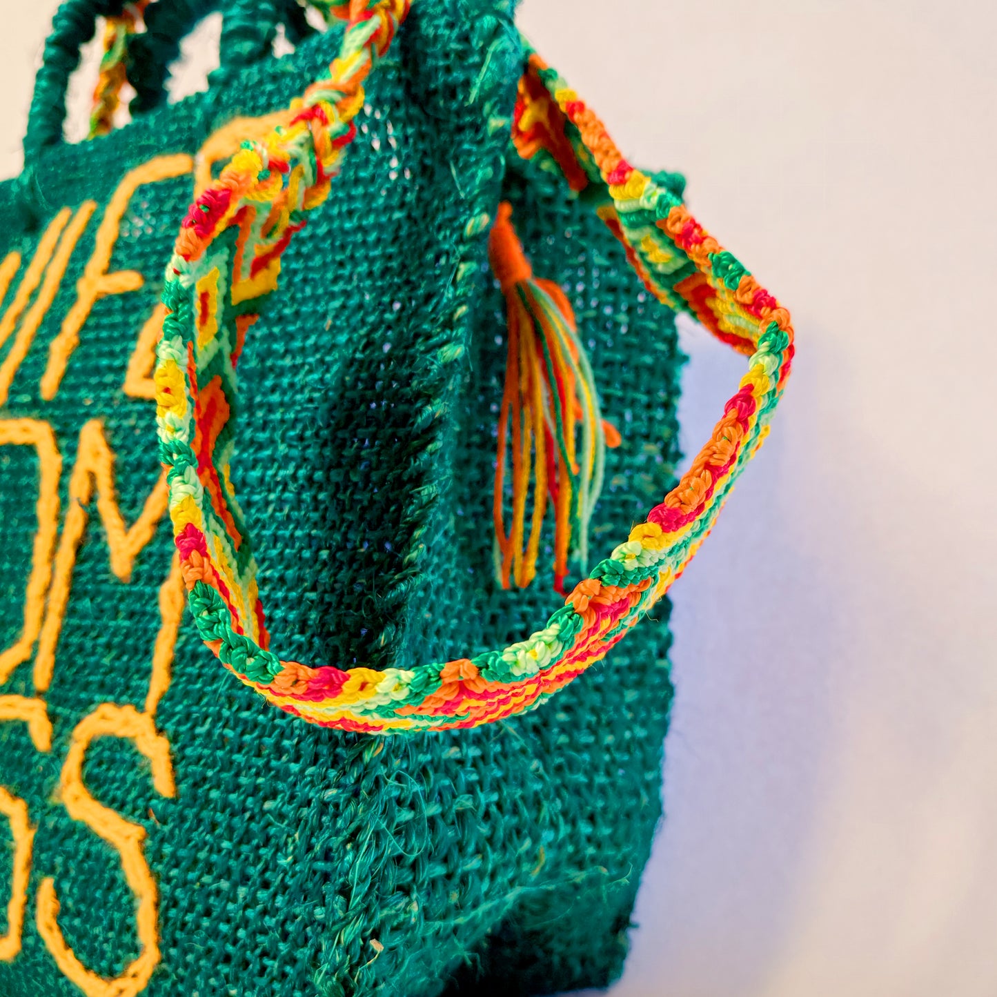 Handwoven Jute Handbag - Eco-Friendly Mexican Artisan Tote Bag