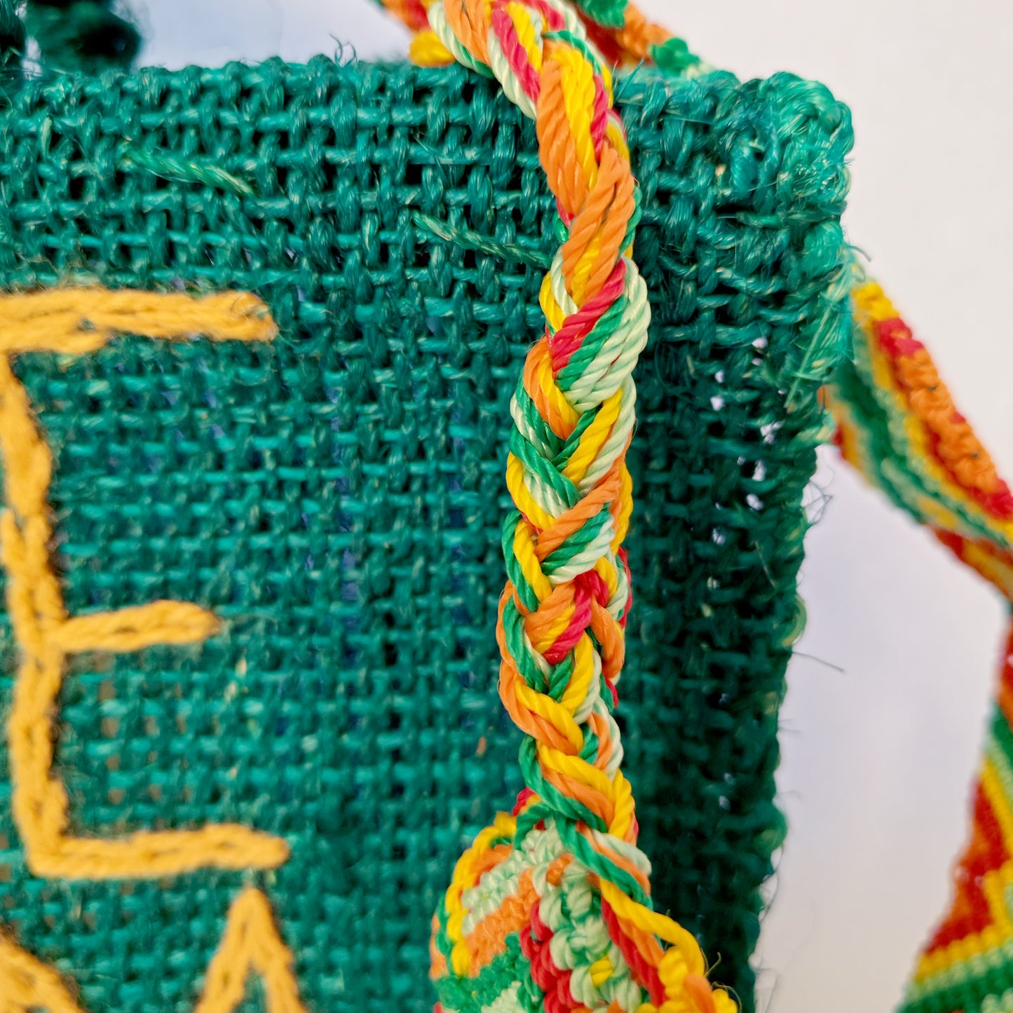 Handwoven Jute Handbag - Eco-Friendly Mexican Artisan Tote Bag