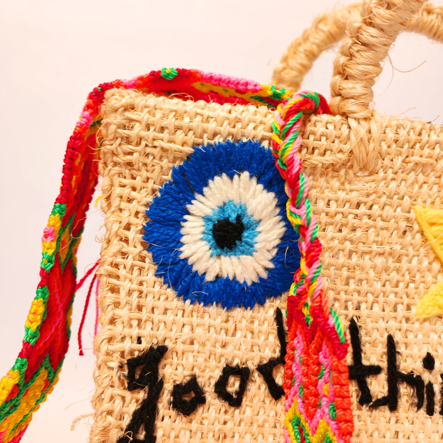 Handwoven Jute Handbag - Authentic Mexican Artisan Tote Bag