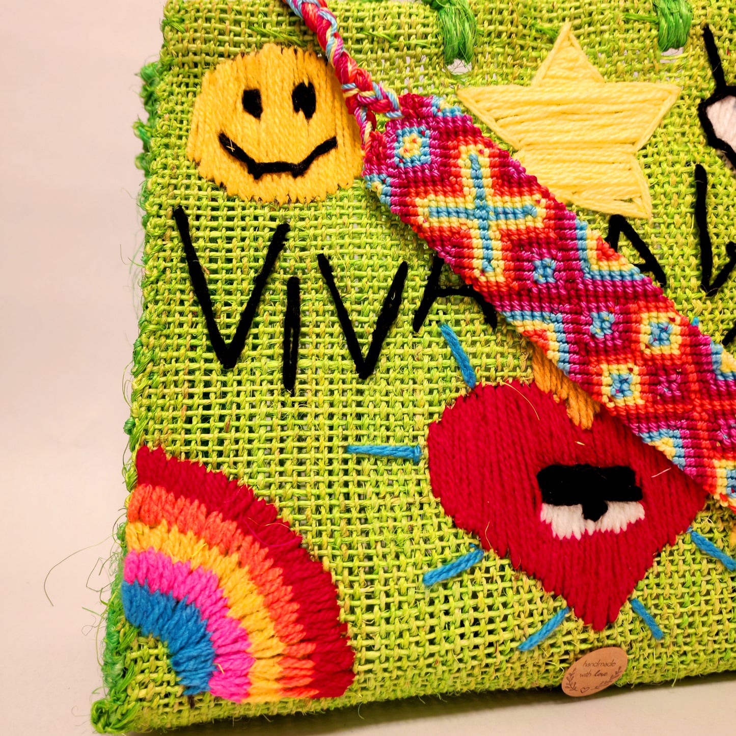 Handwoven jute handbag pattern - rustic Mexican artisan bag