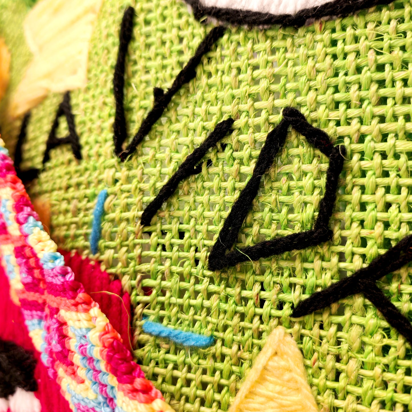 Jute handbag weave detail - rustic Mexican craftsmanship