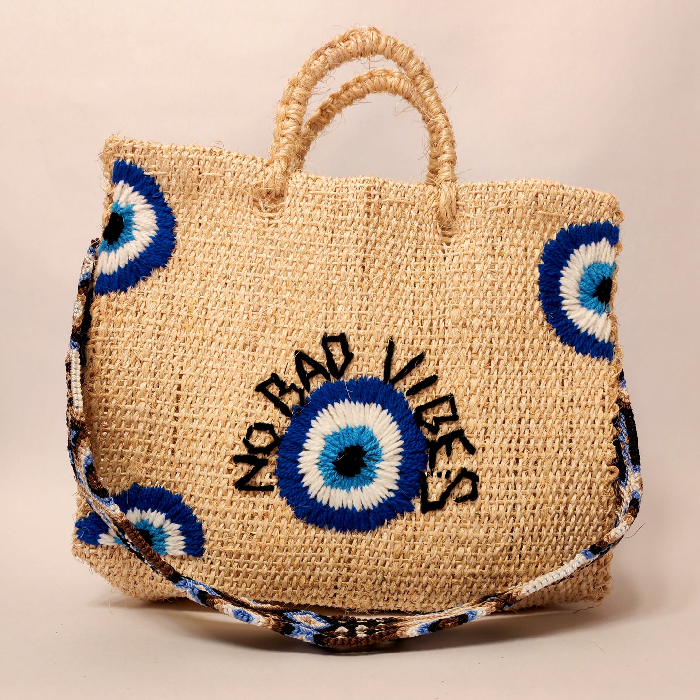 Handwoven Jute Handbag - Bold Mexican Artisan Tote Bag