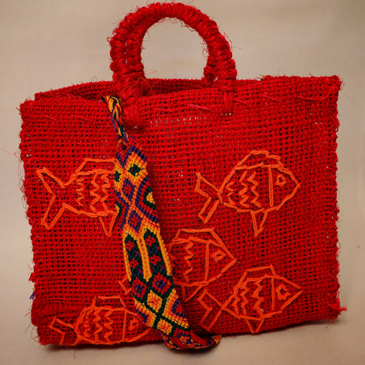 Handwoven Jute Handbag - Natural Eco-Friendly Tote | Mexican Artisan Bag