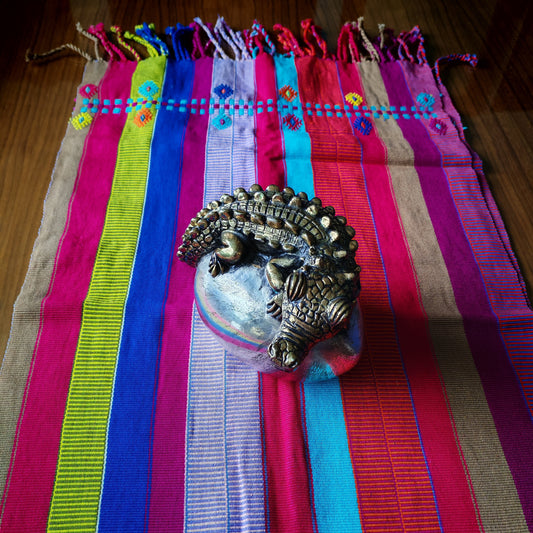 Handwoven Table Runner - Traditional Mexican Textile | Colorful Home Decor