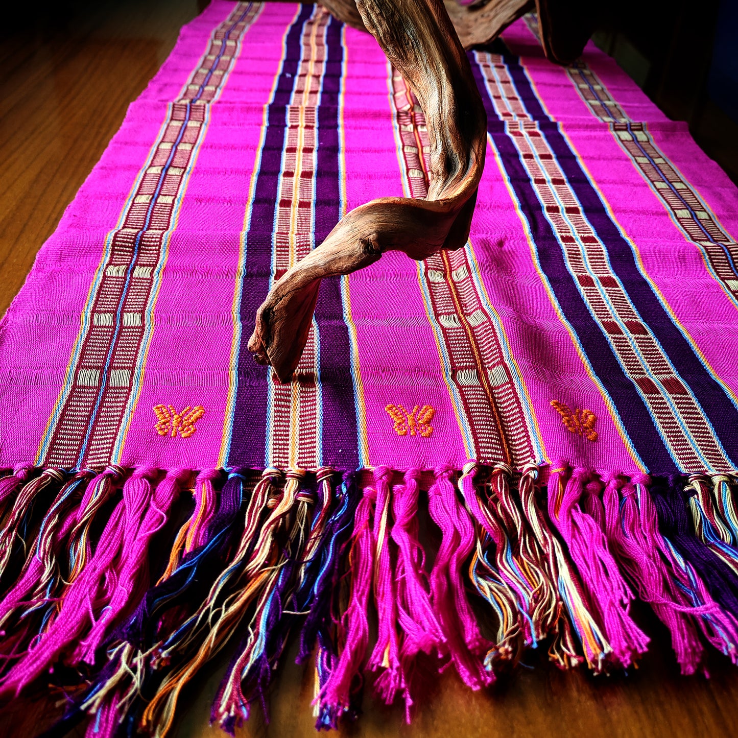 Handwoven Table Runner - Traditional Mexican Textile | Colorful Home Decor